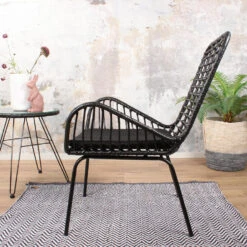 DS4U® Modo Rieten Lounge - Wicker - Zwart -Stijlvolle Tuinmeubelwinkel 1000088186 0102