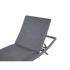 Beliani Tuinligstoel AMELIA - Grijs Textiel, Aluminium -Stijlvolle Tuinmeubelwinkel 1000088223 0104