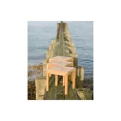 Exotan Bijzettafel Binnen/Buiten End - Teak - Naturel - 45x45x45 -Stijlvolle Tuinmeubelwinkel 1000088979 0102