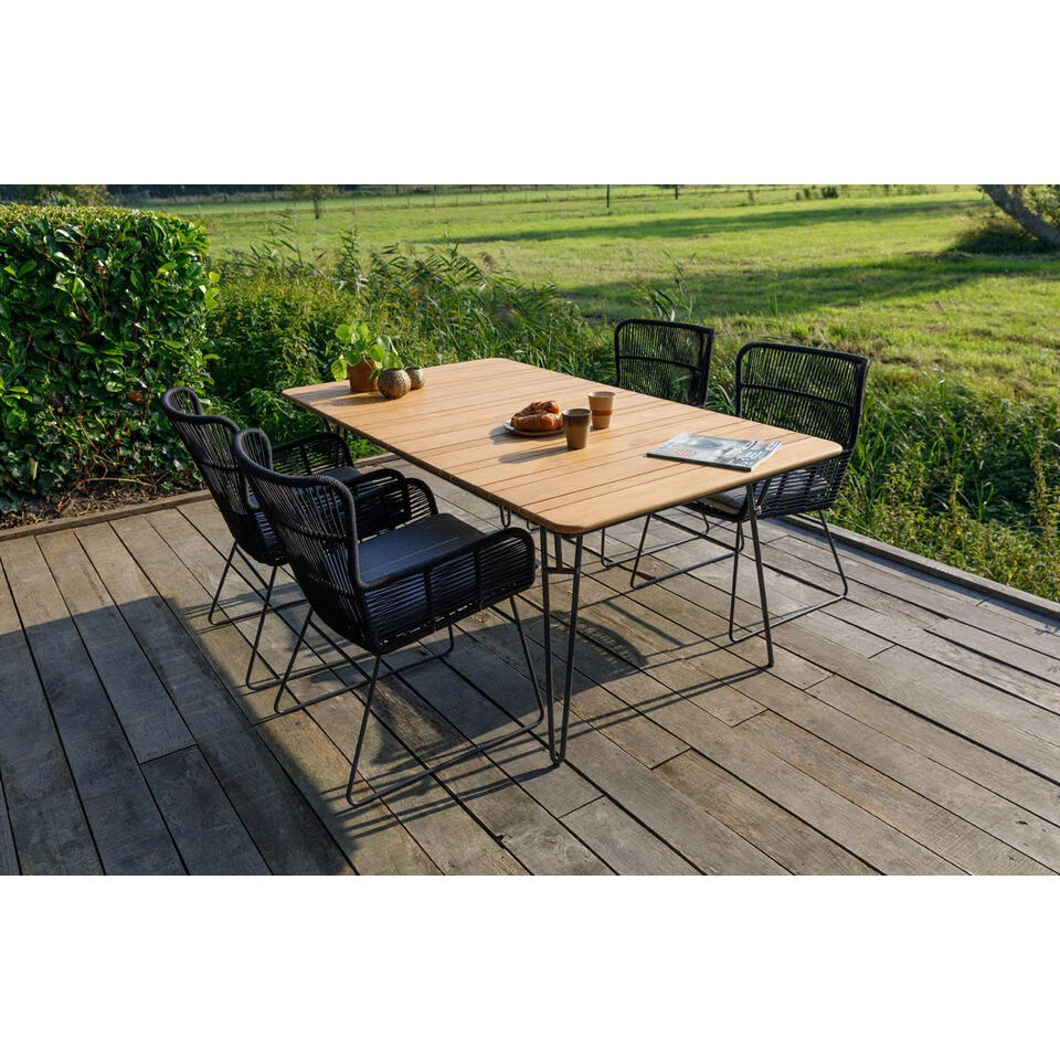 Exotan Tuintafel Slimm - Teak - Naturel - 75x180x100 3 Exotan Tuintafel Slimm - Teak - Naturel - 75x180x100 - Afbeelding 3