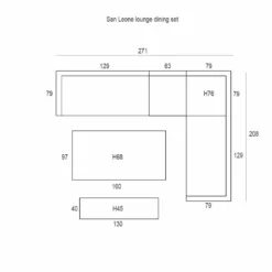 Garden Impressions San Leone Lounge Dining Set 6-delig-mint Grijs 6 Garden Impressions San Leone Lounge Dining Set 6-delig-mint Grijs -Stijlvolle Tuinmeubelwinkel 1000091613 0103