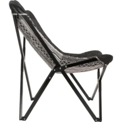 Aztec Vlinderstoel Zwart/wit - Stof - Zwart -Stijlvolle Tuinmeubelwinkel 1000094343 0103