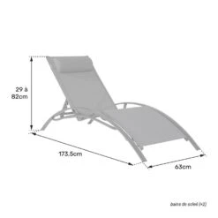 Happy Garden Zonnebedden GALAPAGOS - Groen - Aluminium -Stijlvolle Tuinmeubelwinkel 1000094864 0104