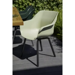 Hartman Sophie Element Dining Armstoel - French Green - 2 St. -Stijlvolle Tuinmeubelwinkel 1000096416 0103