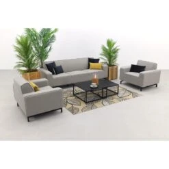Boavista/Royalty Stoel-bank Loungeset - Nature Grey - 5-delig -Stijlvolle Tuinmeubelwinkel 1000096771 0103