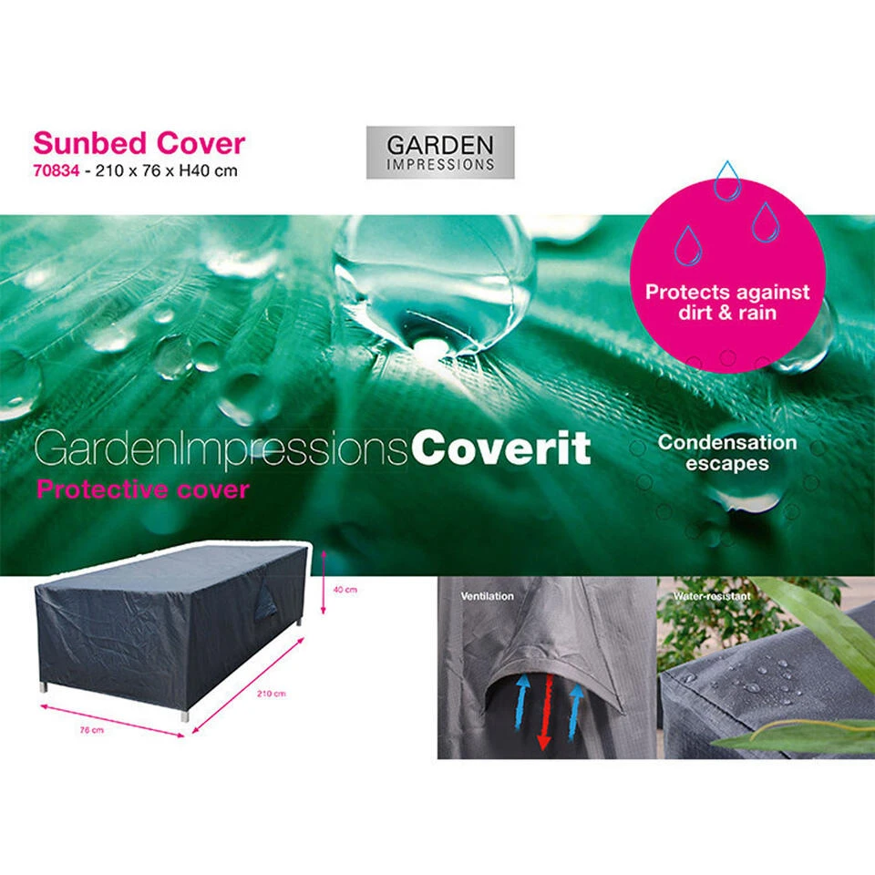 Garden Impressions Ligbed Hoes 210x76xH40 Cm 1 Garden Impressions Ligbed Hoes 210x76xH40 Cm