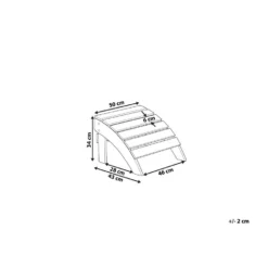 Beliani Voetenbankje ADIRONDACK - Grijs Kunsthout -Stijlvolle Tuinmeubelwinkel 1cb65d89849d4e14a3c2ea8858ffd361