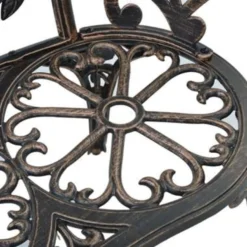 VidaXL Bistrobank 100 Cm Gietaluminium Bronskleurig -Stijlvolle Tuinmeubelwinkel 344e8239dc7049d48d96243e44480a10