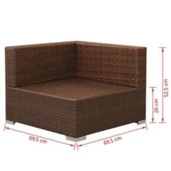 VidaXL 3-delige Overig Loungeset Met Kussens Poly Rattan Bruin -Stijlvolle Tuinmeubelwinkel 379e60062b654bdd8bd64a4cd3710b2b
