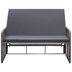 VidaXL 2-delige Loungeset Met Kussens Poly Rattan Grijs -Stijlvolle Tuinmeubelwinkel 4581df13b14245158d2205ef17d6d68a
