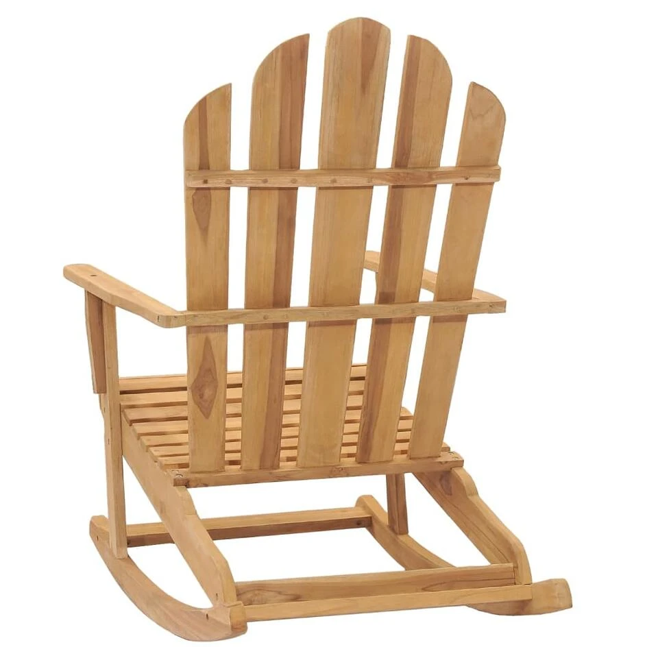VidaXL Schommelstoel Adirondack Massief Teakhout 4 VidaXL Schommelstoel Adirondack Massief Teakhout - Afbeelding 4