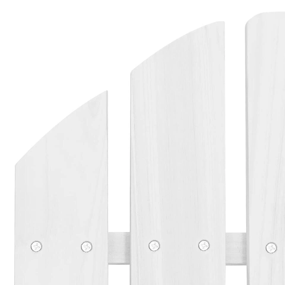 VidaXL Tuinstoel Hout Wit 4 VidaXL Tuinstoel Hout Wit - Afbeelding 4