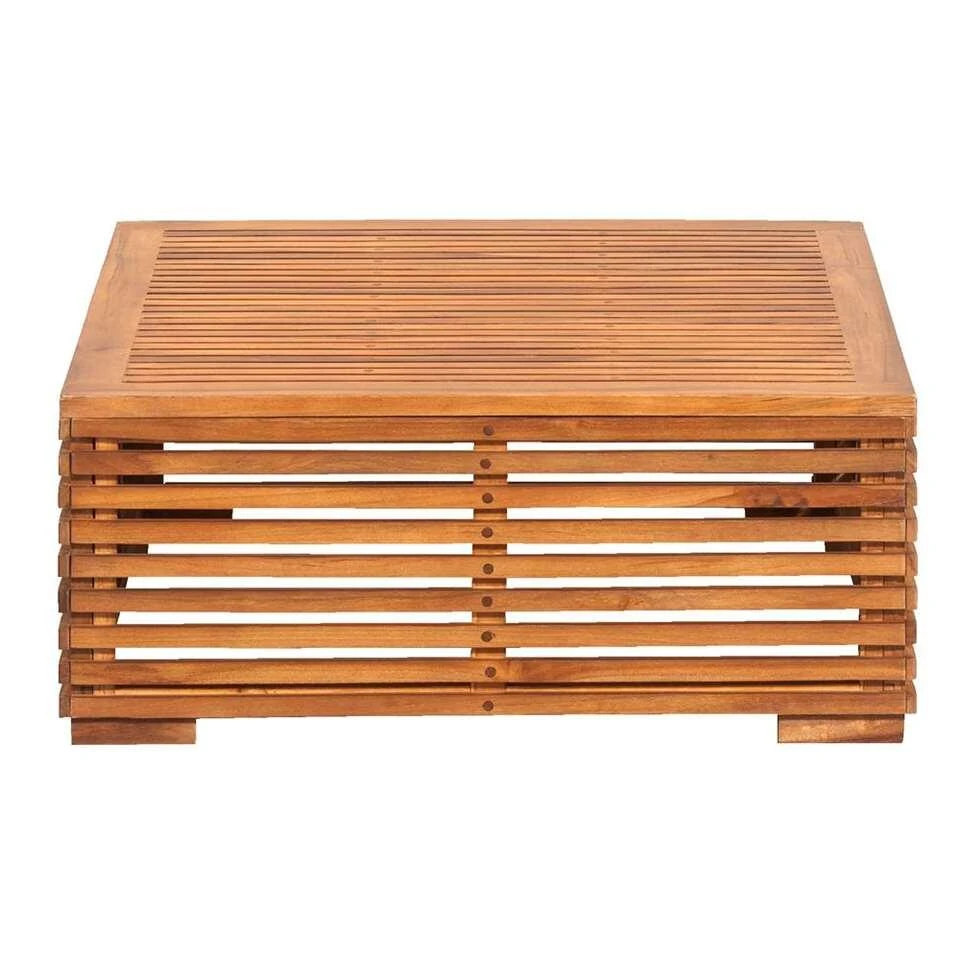 Le Sud Hocker Cèvennes - Bruin - 30x72x72 Cm 1 Le Sud Hocker Cèvennes - Bruin - 30x72x72 Cm