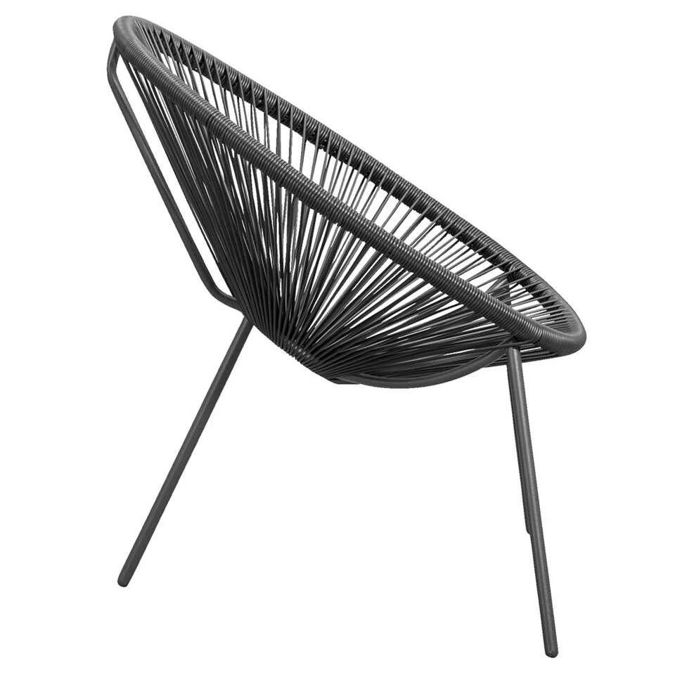 Loungestoel Formentera - Antraciet 4 Loungestoel Formentera - Antraciet - Afbeelding 4