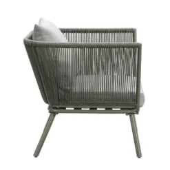 Loungestoel Almeria - Olijfgroen - 75x89x75 Cm -Stijlvolle Tuinmeubelwinkel 50105177 0900