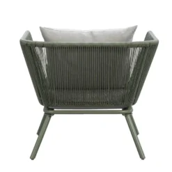 Loungestoel Almeria - Olijfgroen - 75x89x75 Cm -Stijlvolle Tuinmeubelwinkel 50105177 8000