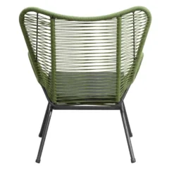 Loungefauteuil Monaco - Groen - Incl. Kussen -Stijlvolle Tuinmeubelwinkel 50105205 0900