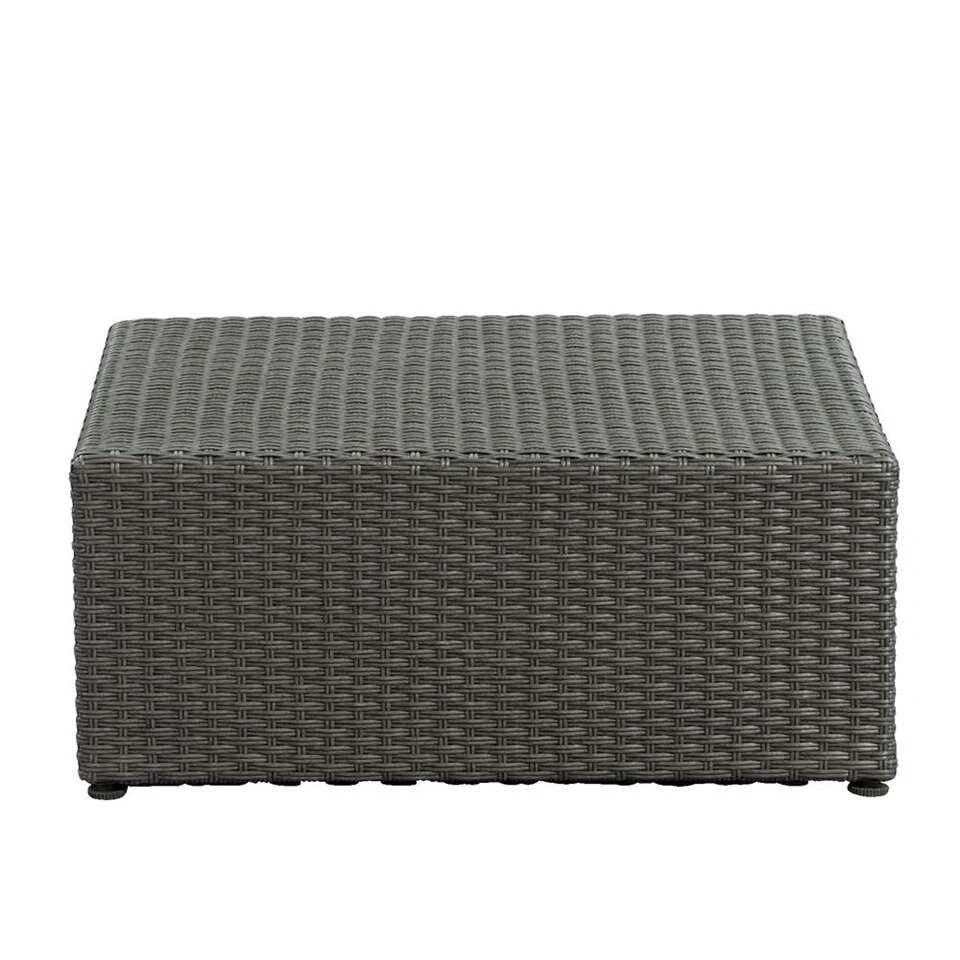 Le Sud Tafel/hocker Dordogne - Antraciet - 72x72x30 Cm 2 Le Sud Tafel/hocker Dordogne - Antraciet - 72x72x30 Cm - Afbeelding 2