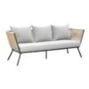 Loungebank Almeria - Naturel/antraciet - 75x200x75 Cm