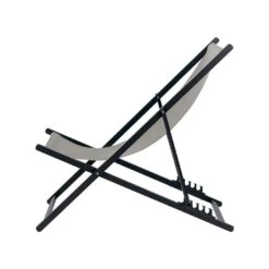 Beliani Tuinligstoel LOCRI II - Grijs Synthetisch Materiaal, Aluminium -Stijlvolle Tuinmeubelwinkel 53233194d1d14f7288b48d230754d693