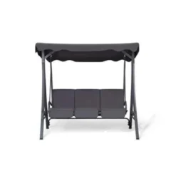 Beliani Schommelbank GARBO - Grijs Polyester -Stijlvolle Tuinmeubelwinkel 5febb92c9d444f0c82d8d2f70c931353