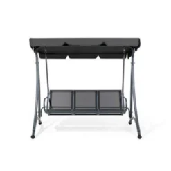 Beliani Schommelbank BOGART - Zwart Mesh 6 Beliani Schommelbank BOGART - Zwart Mesh -Stijlvolle Tuinmeubelwinkel 6e735f3942be48868b781dd86579332d