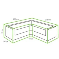 Outdoor Covers Premium Loungesethoes Trapezium - Grijs -Stijlvolle Tuinmeubelwinkel 81029500 0500