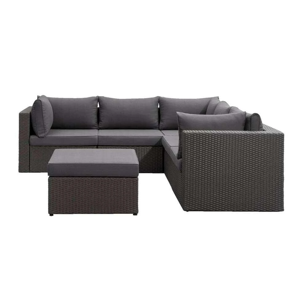 Le Sud Modulaire Hoekloungeset Dordogne - Antraciet/donkergrijs - 6-delig 1 Le Sud Modulaire Hoekloungeset Dordogne - Antraciet/donkergrijs - 6-delig