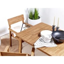 Beliani Eettafel FORNELLI - Lichte Houtkleur Acaciahout 6 Beliani Eettafel FORNELLI - Lichte Houtkleur Acaciahout -Stijlvolle Tuinmeubelwinkel 929337dee4404bacaae73b520e7c5732