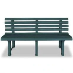 VidaXL Tuinbank 145,5 Cm Kunststof Groen -Stijlvolle Tuinmeubelwinkel 9f64a8349d62450db1e4b23a8ebf992a