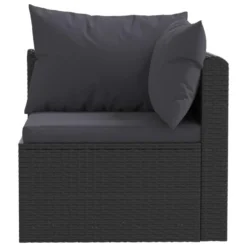 VidaXL 2-delige Loungeset Met Kussens Poly Rattan Zwart -Stijlvolle Tuinmeubelwinkel c64a8f5135f04cb3a4824435a94bccd5