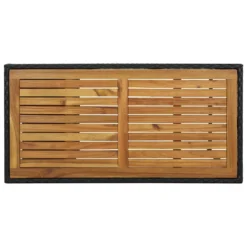 VidaXL Bartafel Met Opbergrek 120x60x110 Cm Poly Rattan Zwart 7 VidaXL Bartafel Met Opbergrek 120x60x110 Cm Poly Rattan Zwart -Stijlvolle Tuinmeubelwinkel c75b76b7237c4d50ab63797b332458d9
