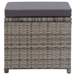 VidaXL Tuinkrukken 2 St Met Kussens Poly Rattan Antraciet -Stijlvolle Tuinmeubelwinkel cc4b5da6cf4549239d2e732b75463b6c