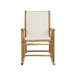 Beliani Schommelstoel FRIGOLE - Lichte Houtkleur Bamboehout -Stijlvolle Tuinmeubelwinkel ce7f634996ba4527a6841ce3cc1d5d91