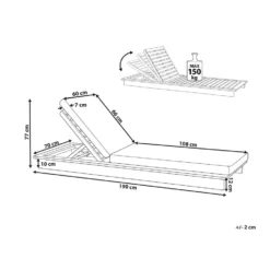 Beliani Tuinligstoel GRANARI - Lichte Houtkleur Acaciahout 6 Beliani Tuinligstoel GRANARI - Lichte Houtkleur Acaciahout -Stijlvolle Tuinmeubelwinkel cf831ebe077e48209b438b589de3943f