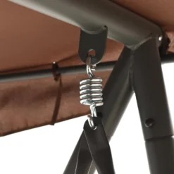 VidaXL Schommelbank Voor Buiten Met Luifel Koffiekleurig 7 VidaXL Schommelbank Voor Buiten Met Luifel Koffiekleurig -Stijlvolle Tuinmeubelwinkel cfe6933272f34a9c966e1b1db974f244