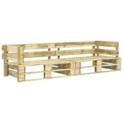 VidaXL 2-delige Loungeset Pallet Met Grijze Kussens Grenenhout -Stijlvolle Tuinmeubelwinkel d3bb565a01cd42dfb669175428bd7883