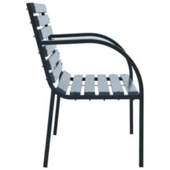 VidaXL Tuinbank 120 Cm Hout Grijs -Stijlvolle Tuinmeubelwinkel e885276225784c25a7a77638e47223d4