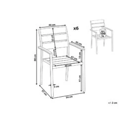 Beliani Tuinstoel VERNIO - Lichte Houtkleur Kunsthout -Stijlvolle Tuinmeubelwinkel fe8f5d6d105948c0aa71b764c91fed80